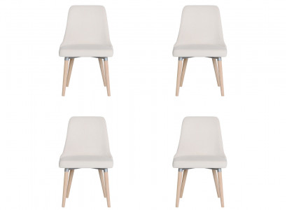 4x Sièges tapissés design Chaises Chaise Voir Suite Lounge Fauteuil Club Ensemble